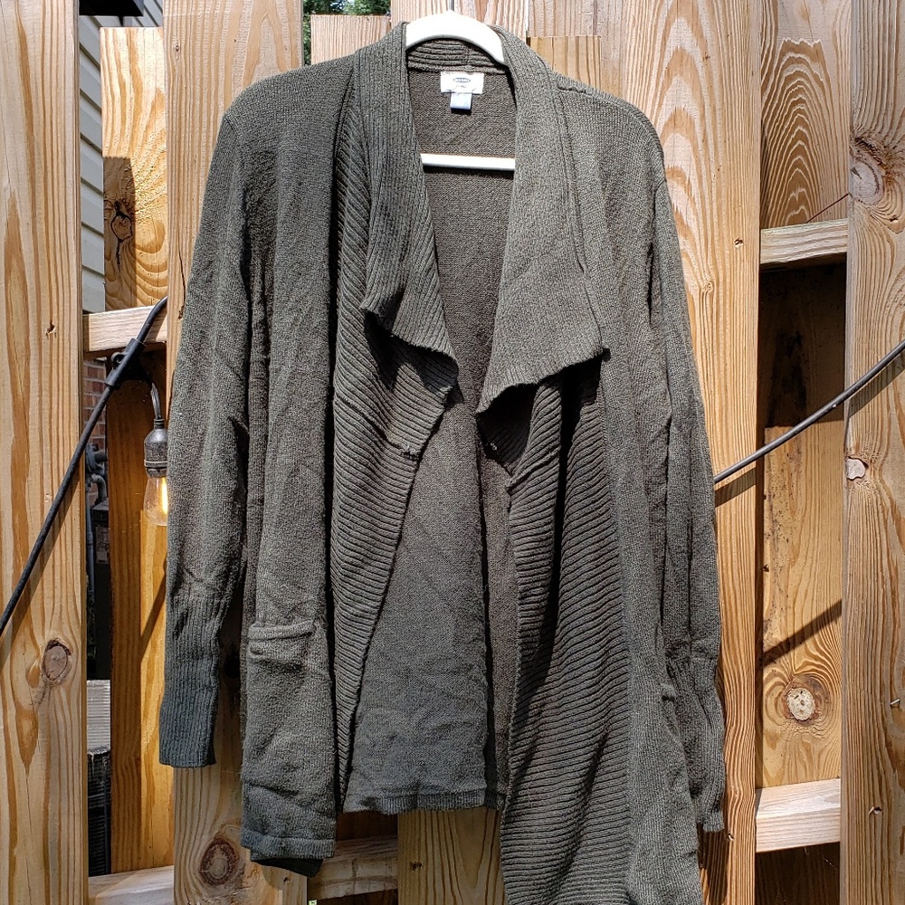 Green Old Navy Drape Cardigan, Size XL